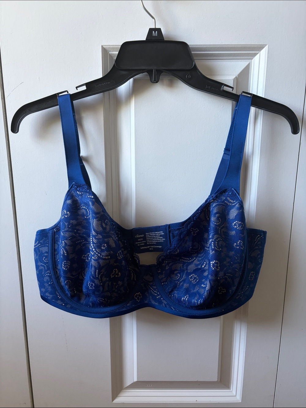Soma Royal Blue Enticing Lift Full Coverage Bra Size 36DD